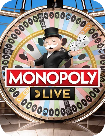 Monopoly Live game show en Paf Casino
