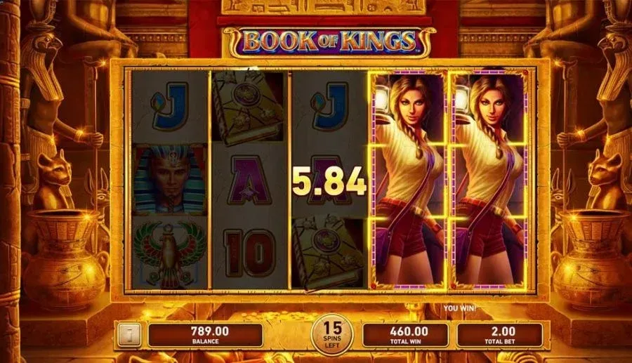 Book of Kings slot de Rabcat (Microgaming) – Banner principal
