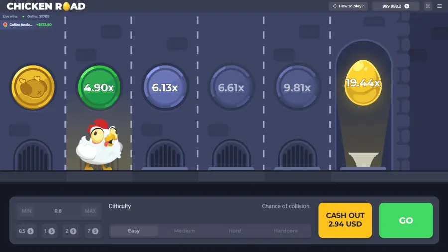 Chicken Road 1 slot de InOut Games – Banner principal